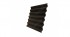 Профнастил С21R Grand Line 0,5 GreenCoat Pural BT, matt RR 32 темно-коричневый (RAL 8019 серо-коричневый)
