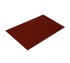 Плоский лист 0,5 GreenCoat Pural BT с пленкой RR 29 красный (RAL 3009 оксидно-красный)
