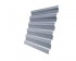 Профнастил HC35R 0,5 Satin RAL 9006 бело-алюминиевый

