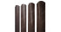 Штакетник полукруглый Grand Line Colority Print Double 0,45 Antique Wood фигурный