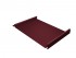 Кликфальц 0,45 Drap с пленкой на замках RAL 3005 красное вино
